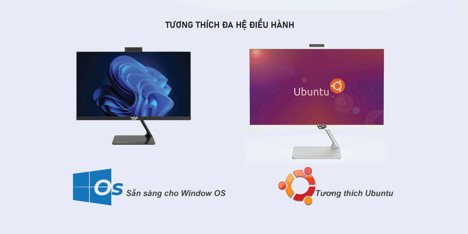 Máy tính để bàn VSP All In One - VA221-610H/21.45"/FULL HD/60HZ