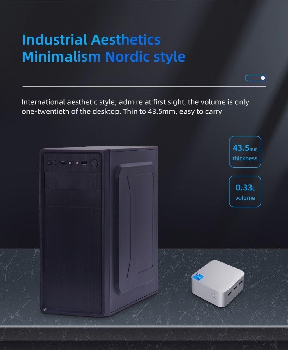 Máy tính Mini - VTECH VTPO158U (Intel N95 - Ram 8/16Gb - SSD 256Gb)